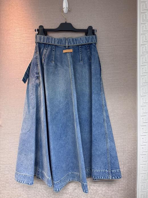 女款腰带牛仔半身裙la010 商品图1