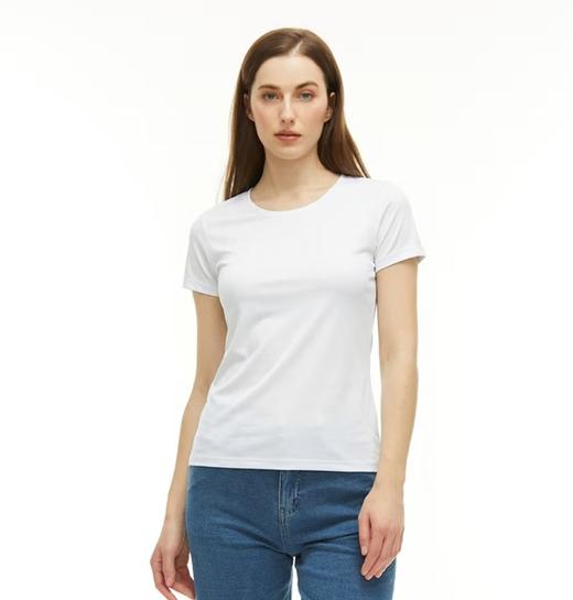【直发】LONDONFOG 女士圆领净色平纹短袖T恤﹣DLSKTW26A751 商品图2