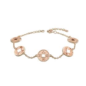 【宏艺珠宝】八方来财·银s925手链