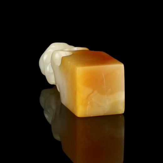 孤品18026老挝石红花冻仿太湖钮方章姓名章藏书章1.8*1.7*6.2cm 商品图4