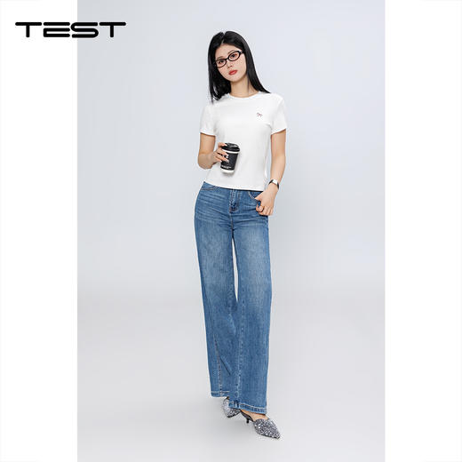 春上新韩系正肩白色短袖T恤1261044 商品图0