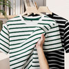 【DDS】大依优型大码男装夏季条纹圆领短袖T恤休闲潮流透气棉质上衣300斤 商品缩略图1