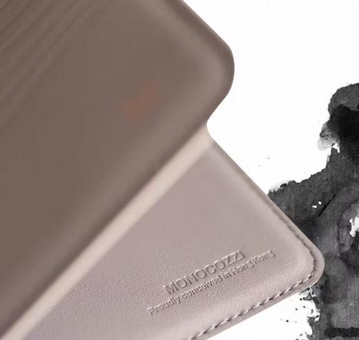 【订单实付低于299元，不发货】MONOCOZZI - LUCID Refined系列 帶RFID保護的環保皮革超薄護照套 (大象灰)男  4895199111462-F . 商品图1