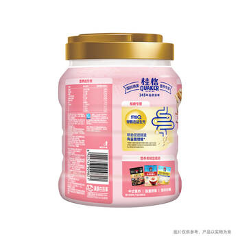 桂格（QUAKER）5黑混合即食燕麦片860克 添加黑芝麻 零添加白砂糖 商品图1