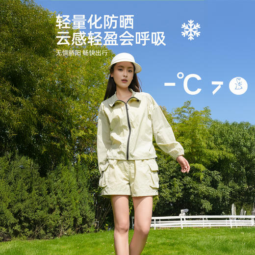 布意扬 轻量化时尚防晒衣套装/单件防晒衣 面料轻薄 宽松版型 不挑身材 多色可选 商品图2