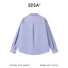 SDSA男装2026新款高贵轻奢韩系撞色拼接翻领长袖衬衫百搭套头上衣 商品缩略图4