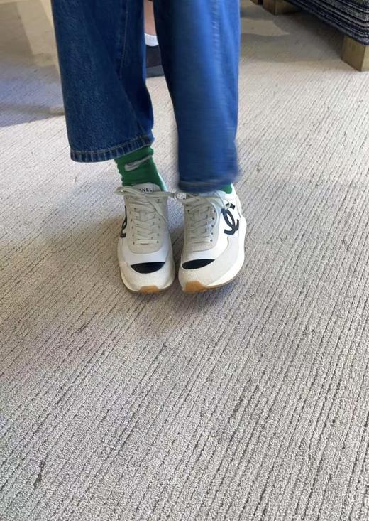 香奈儿 26P 休闲运动鞋 米白阿甘鞋 商品图6