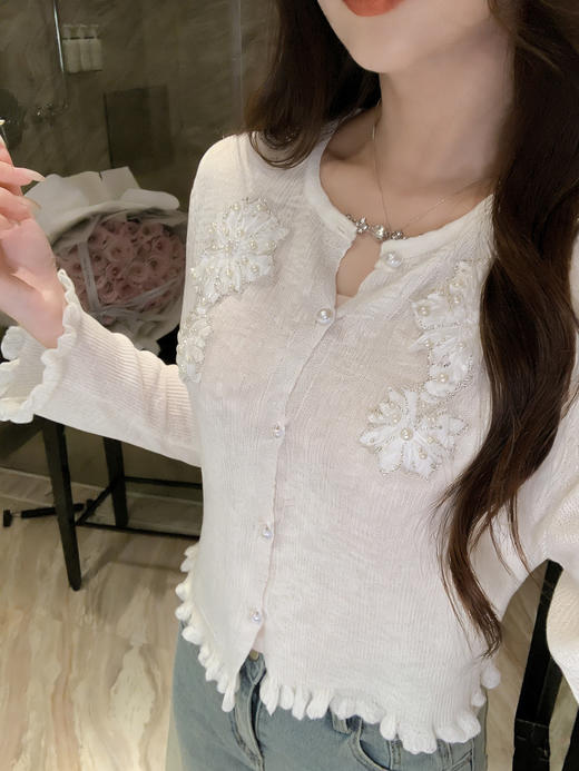 张心子【未闻花名】春夏烟钻防晒减龄外套开衫 U2603049 商品图3