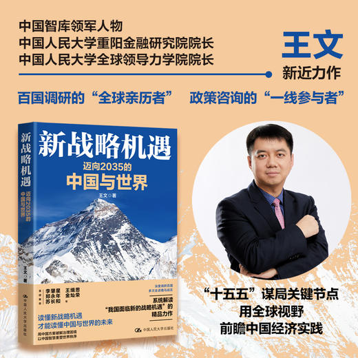 新战略机遇：迈向2035的中国与世界   王文  中国人民大学出版社 商品图0