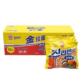 不倒翁韩国进口金拉面(原味)120g*12  山姆会员店商品非商品原因不支持退款