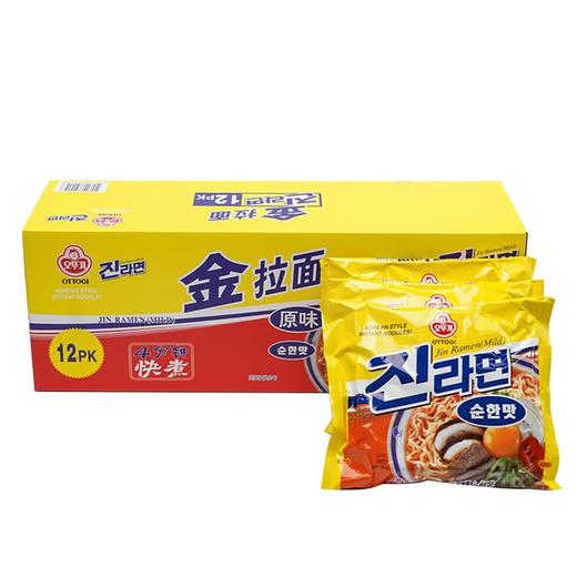 不倒翁韩国进口金拉面(原味)120g*12  山姆会员店商品非商品原因不支持退款 商品图0