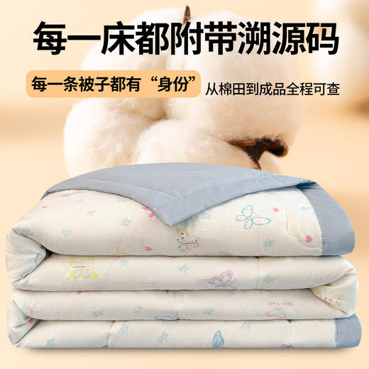 【可溯源！A类云感夏凉被】a类卡通儿童新疆棉花夏被 学生宿舍可机洗夏凉被 空调被礼品薄被子 商品图0