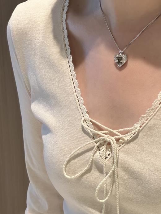 香奈儿  满钻爱心金c项链（XTY） 商品图5