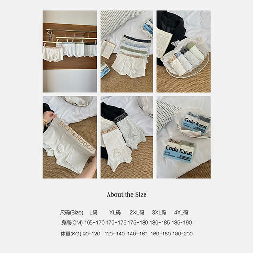 字母腰头男士内裤-纪念日百货门店同款171152261 商品图5