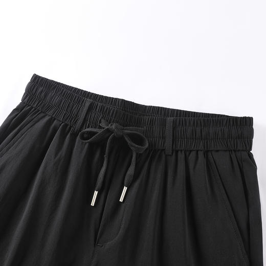 gxgjeans男装男士休闲裤26春款纯色抽绳系带通勤裤垂顺透气舒适百搭男长裤K&C 商品图2