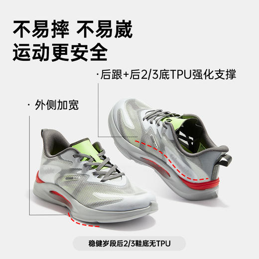 基诺浦机能鞋中童鞋夏驭风系列跑鞋GZ890 商品图4