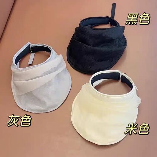 网红小众欧根纱空顶帽子女夏季出游发箍遮阳帽韩国新款百搭遮阳帽 商品图1