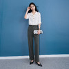 三彩2026夏季新款通勤休闲裤简约九分裤直筒裤气质S 商品缩略图3