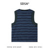SDSA男装2026新款高贵轻奢撞色条纹拼色包边无袖背心百搭时尚 商品缩略图4