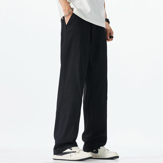 【DYG】大依优型大码男装夏季加长款莱赛尔天丝休闲裤垂感宽松阔腿长裤 商品图1