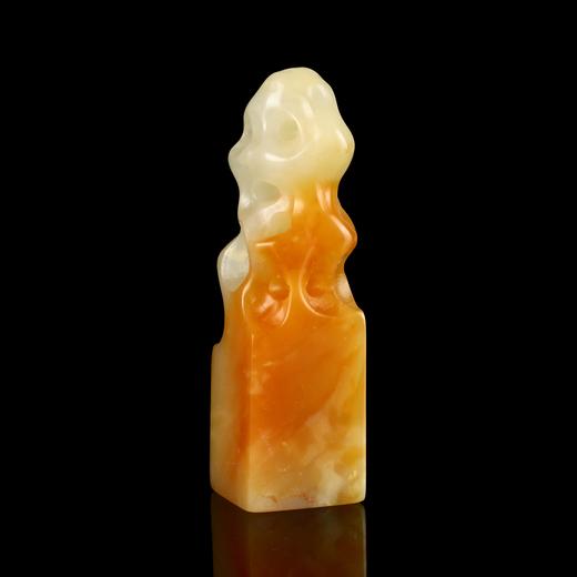 孤品18026老挝石红花冻仿太湖钮方章姓名章藏书章1.8*1.7*6.2cm 商品图1