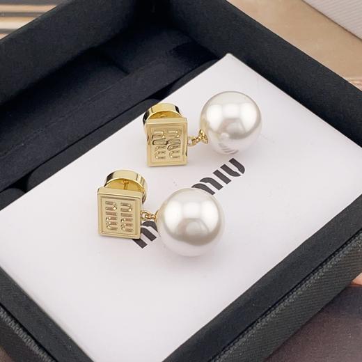 缪缪 金块吊珠耳钉（XTY） 商品图6