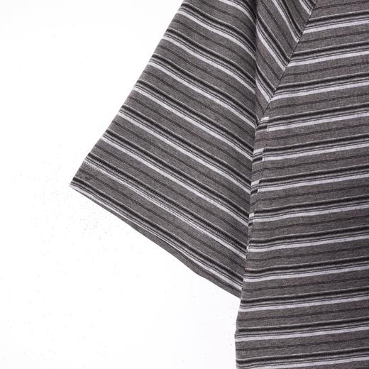 SDSA男装2026新款高贵轻奢潮牌撞色条纹小V翻领短袖T恤百搭时尚 商品图2