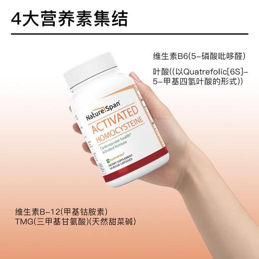 降同型半胱氨酸甲基活性叶酸b6b12甜菜碱60粒 NS倍能适美国 商品图1