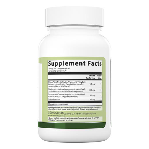 奶蓟水飞蓟素肝脏美国进口胶囊60粒NS倍能适 商品图1