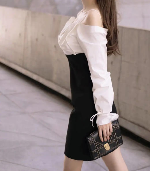 Dior mini 黑金 牛皮 盾牌包 商品图3