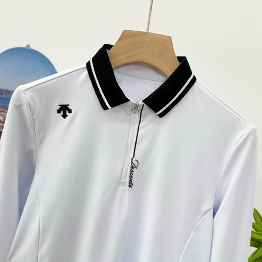 点此购买 迪桑特高尔夫女士PRO撞色修身长袖POLO衫 ly 343983 商品图12