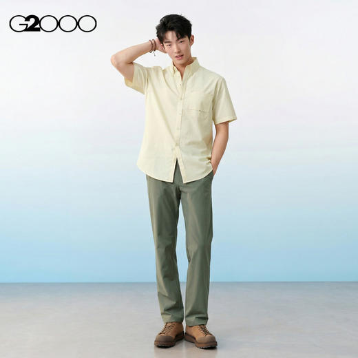 G2000男装SS26商场新款【弹性针织面料】舒适百搭休闲裤61162001 商品图3
