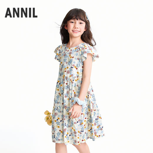 【实体店同款】女童短袖连衣裙夏季新款安奈儿童装AG623190 商品图1