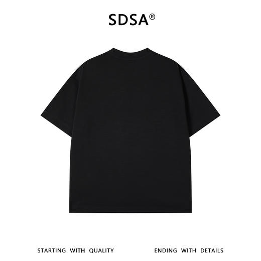 SDSA男装2026新款高贵轻奢潮牌撞色植设计圆领短袖T恤百搭上衣 商品图1