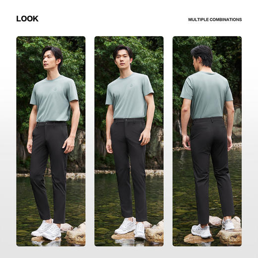 【户外/防泼水】柒牌男装2026夏季新款弹力薄款凉感清爽休闲长裤 130H71140 商品图2
