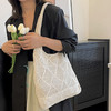 大容量编织单肩腋下包托特包女新款夏季海边休闲度假学院包 商品缩略图3