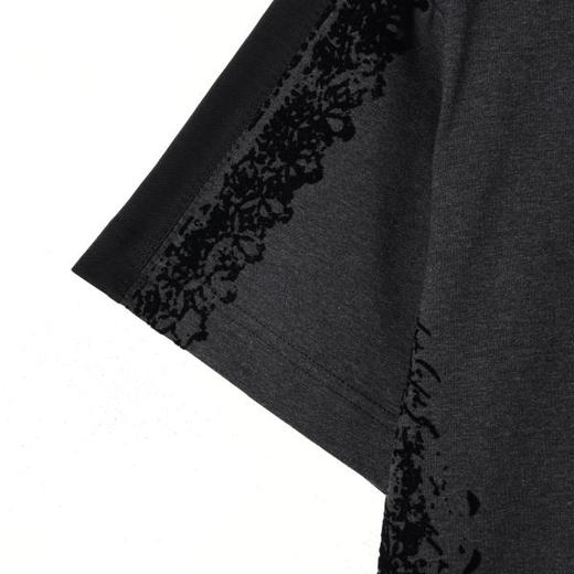 SDSA男装2026新款高贵轻奢潮牌撞色植设计圆领短袖T恤百搭上衣 商品图4