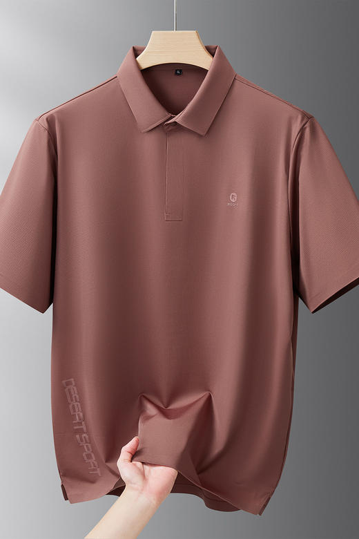 【DDS】大依优型大码男装夏季冰丝短袖POLO衫商务休闲百搭多色上衣T恤300 商品图5