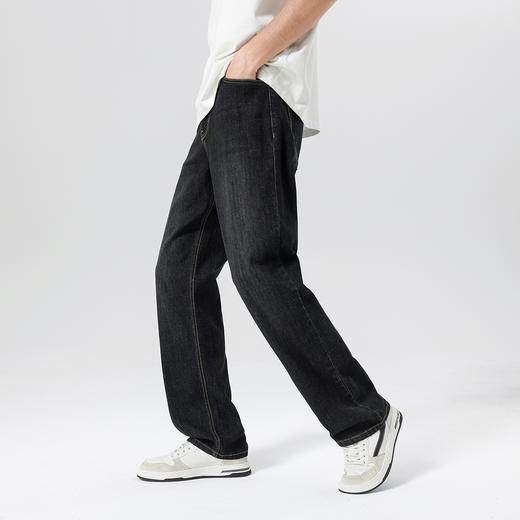 gxgjeans男装潮流时尚直筒牛仔裤男2026夏款休闲舒适百搭通勤长裤子男K&C 商品图5