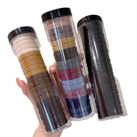 【福利❗️9.9/20条🔥马卡龙色系发圈】简约高弹力橡皮筋，扎头发绳女绑高马尾头绳，发圈头饰不伤发耐用皮套L 商品图4