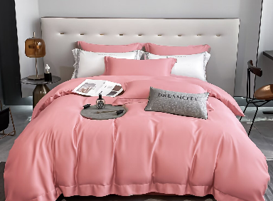 轻奢100支新疆长绒棉纯色四件套床单被套床上用品G117900075