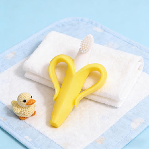 美国Baby Banana香蕉宝宝训练硅胶牙刷 商品图3