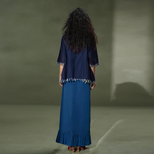 【林栖设计小店】植物染色|手工花边纯棉多色2026夏新款衬衫上衣两件套 商品图9