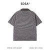 SDSA男装2026新款高贵轻奢潮牌撞色条纹小V翻领短袖T恤百搭时尚 商品缩略图4
