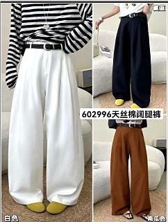 602996时尚气质款天丝棉阔腿裤 商品图0
