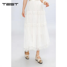 春上新高腰显瘦温柔风仙气大摆半身摆裙3261024