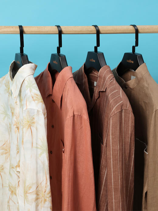 【复古度假风】callisto定制亚麻花衬衫 商品图0