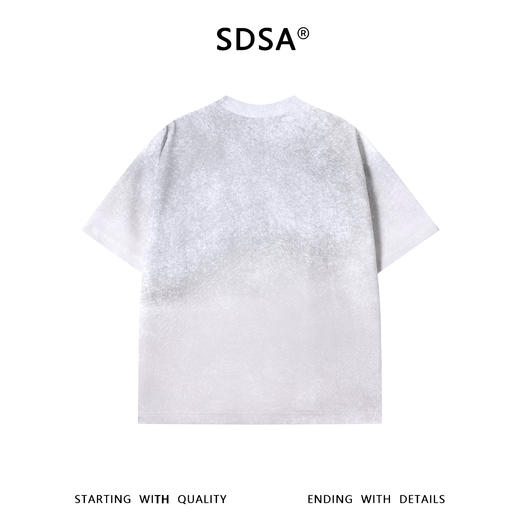 SDSA男装2026新款高贵轻奢潮牌渐变珠子花朵设计圆领短袖T恤百搭 商品图1