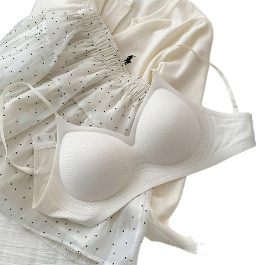 无痕内衣女小胸聚拢显大细肩带舒适透气漫画胸固定杯无钢圈文胸罩 商品图4