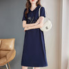 连帽连衣裙女夏2026新款上衣大码女装短袖卫衣休闲中长款t恤裙子 商品缩略图2